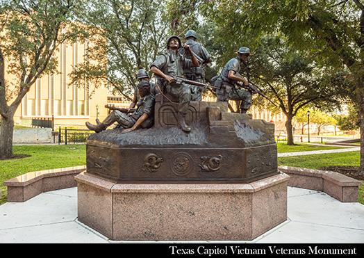 Texas Capitol Vietnam Veterans Monument by Duke Sundt
