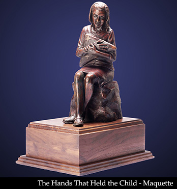 The Hands That Held the Child Maquette