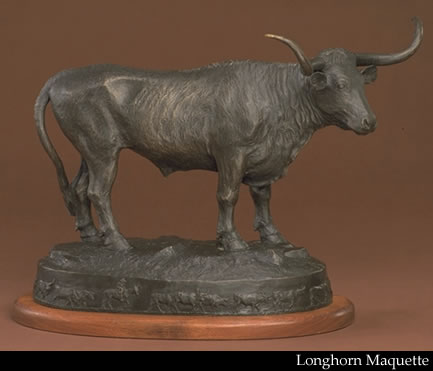 Longhorn Maquette by Duke Sundt